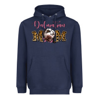Navy Dalmatian Mom Heavyweight Hoodie - Jasminsmagicworld