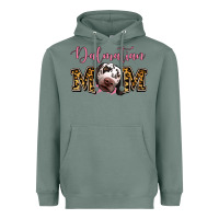 Sage Dalmatian Mom Heavyweight Hoodie - Jasminsmagicworld
