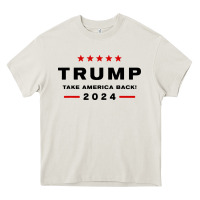 Cream donald trump 2024 take america back Heavy Core Tee - baoMotion
