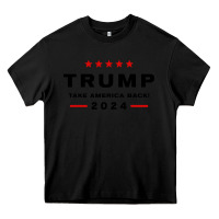 Black donald trump 2024 take america back Heavy Core Tee - baoMotion
