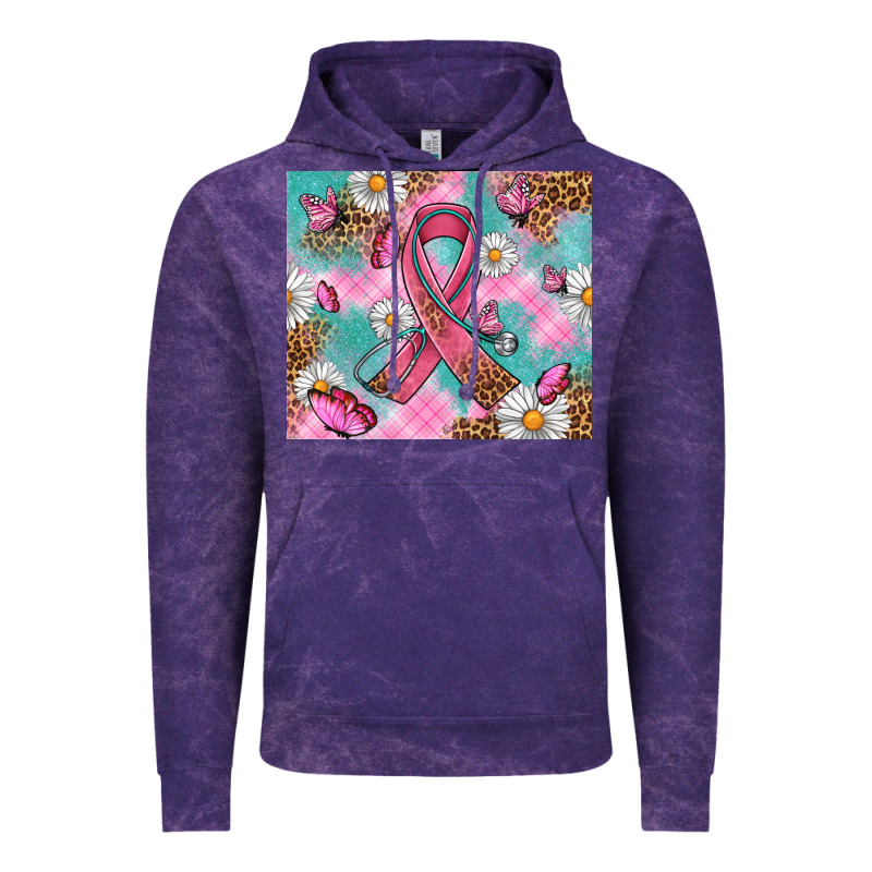 Breast Cancer Ribbon Stethoscope Vintage Hoodie by Artiststas | Teevron