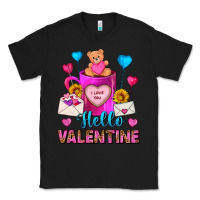 Black hello valentine valentines day coffee mug Classic Tee - FaDigitalArtStudio