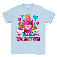 Dusty Blue hello valentine valentines day coffee mug Classic Tee - FaDigitalArtStudio