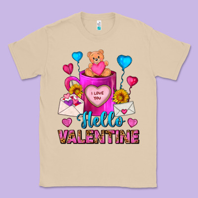 Hello Valentine Valentines Day Coffee Mug Classic Tee Designed By Fadigitalartstudio