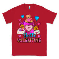 Red hello valentine valentines day coffee mug Classic Tee - FaDigitalArtStudio