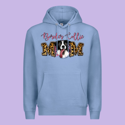 Border Collie Mom Premium Hoodie Designed By Jasminsmagicworld