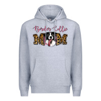Heather Grey Border Collie Mom Premium Hoodie - Jasminsmagicworld