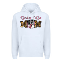 White Border Collie Mom Premium Hoodie - Jasminsmagicworld