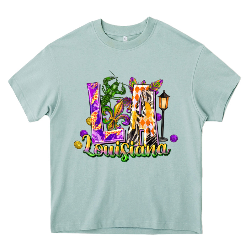 Louisiana La Mardi Gras Heavy Core Tee by FaDigitalArtStudio | Teevron