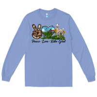 Colony Blue Peace Love Kiko Goat Long Sleeve Tee - LillyAllenDesigns