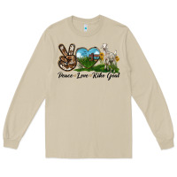 Mushroom Peace Love Kiko Goat Long Sleeve Tee - LillyAllenDesigns