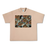 Burro Dog Pattern Urban Heavy Tee - CowhideDigitalArt