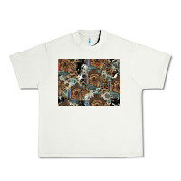 Pistachio Dog Pattern Urban Heavy Tee - CowhideDigitalArt