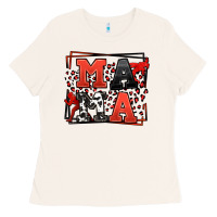 Bone Wrestling mama red and black Ladies Tee - LillyAllenDesigns
