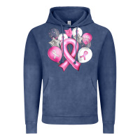 Vintage Denim Balloons cancer ribbon Vintage Hoodie - Artiststas