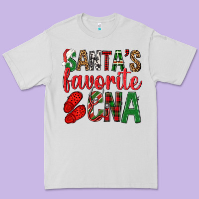 Santa's Favorite Cna Premium Tee Designed By Bundleandbundleshop