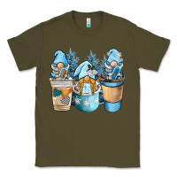 Army Green winter coffee gnome Classic Tee - BarkalooDesign