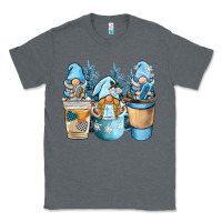 Charcoal Heather winter coffee gnome Classic Tee - BarkalooDesign