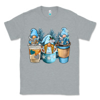 Heather Grey winter coffee gnome Classic Tee - BarkalooDesign