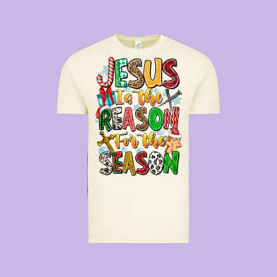Jesus Is The Reason For The Season Vintage Tee Designed By Cowhidedigitalart