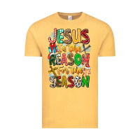 Vintage Mustard jesus is the reason for the season Vintage Tee - CowhideDigitalArt