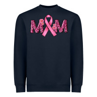 Navy cancer ribbon mom Heavyweight Sweatshirt - RanaPortraitStore