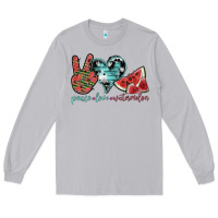 Moon Dust peace love watermelon Long Sleeve Tee - SublimationCraftShop