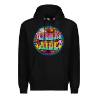 Black western groovy teachers aide Premium Hoodie - BarkalooDesign