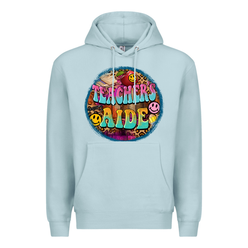 Western Groovy Teachers Aide Premium Hoodie by BarkalooDesign | Teevron