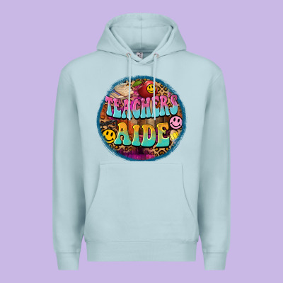 Western Groovy Teachers Aide Premium Hoodie Designed By Barkaloodesign