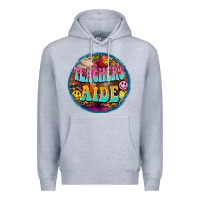 Heather Grey western groovy teachers aide Premium Hoodie - BarkalooDesign