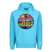 Ocean Blue western groovy teachers aide Premium Hoodie - BarkalooDesign