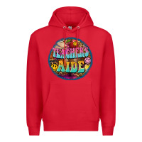 Red western groovy teachers aide Premium Hoodie - BarkalooDesign
