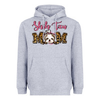 Heather Grey Shih Tzu Mom Heavyweight Hoodie - Jasminsmagicworld