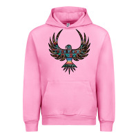 Fuchsia Pink aztec leopard thunderbird Urban Hoodie - RanaPortraitStore