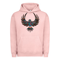 Pigment Salmon aztec leopard thunderbird Urban Hoodie - RanaPortraitStore