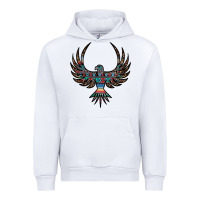 White aztec leopard thunderbird Urban Hoodie - RanaPortraitStore