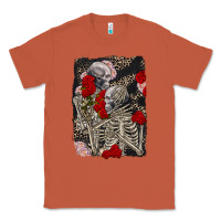 Copper Two skeletons hugging Valentine's Day Classic Tee - FaDigitalArtStudio