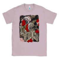 Lilac Two skeletons hugging Valentine's Day Classic Tee - FaDigitalArtStudio