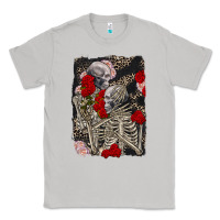 Moon Dust Two skeletons hugging Valentine's Day Classic Tee - FaDigitalArtStudio