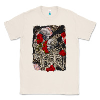 Natural Two skeletons hugging Valentine's Day Classic Tee - FaDigitalArtStudio