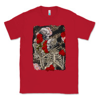 Red Two skeletons hugging Valentine's Day Classic Tee - FaDigitalArtStudio