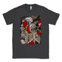 Smoke Two skeletons hugging Valentine's Day Classic Tee - FaDigitalArtStudio