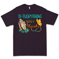 Plum İn Everything Give Thanks Premium Tee - BundleAndBundleShop