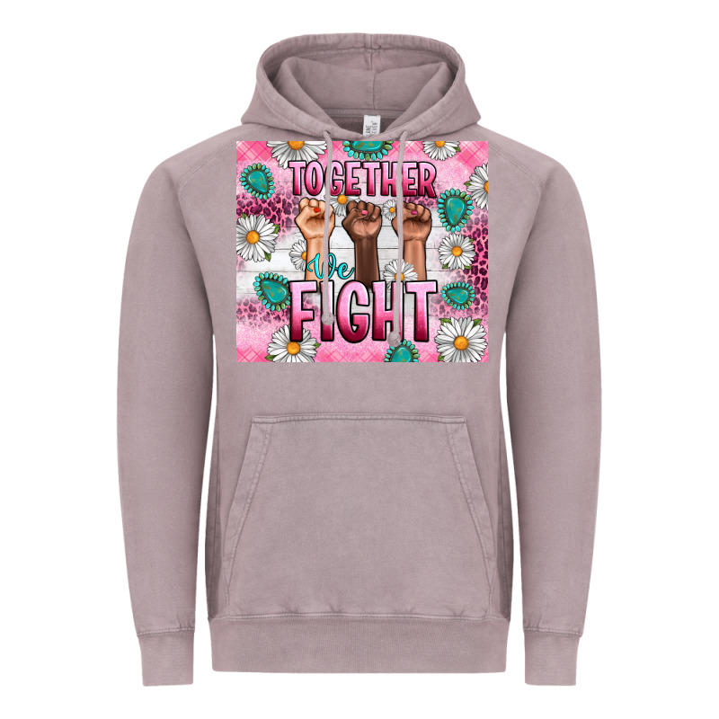 Breast Cancer Together Fight Vintage Hoodie by Artiststas | Teevron