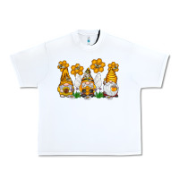 White Honey Gnome Urban Heavy Tee - CowhideDigitalArt