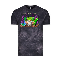 Cloud Black Joy Halloween Gnome Vintage Tee - CowhideDigitalArt