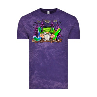 Cloud Purple Joy Halloween Gnome Vintage Tee - CowhideDigitalArt