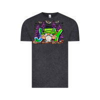 Vintage Black Joy Halloween Gnome Vintage Tee - CowhideDigitalArt