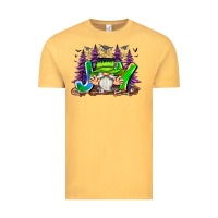 Vintage Mustard Joy Halloween Gnome Vintage Tee - CowhideDigitalArt